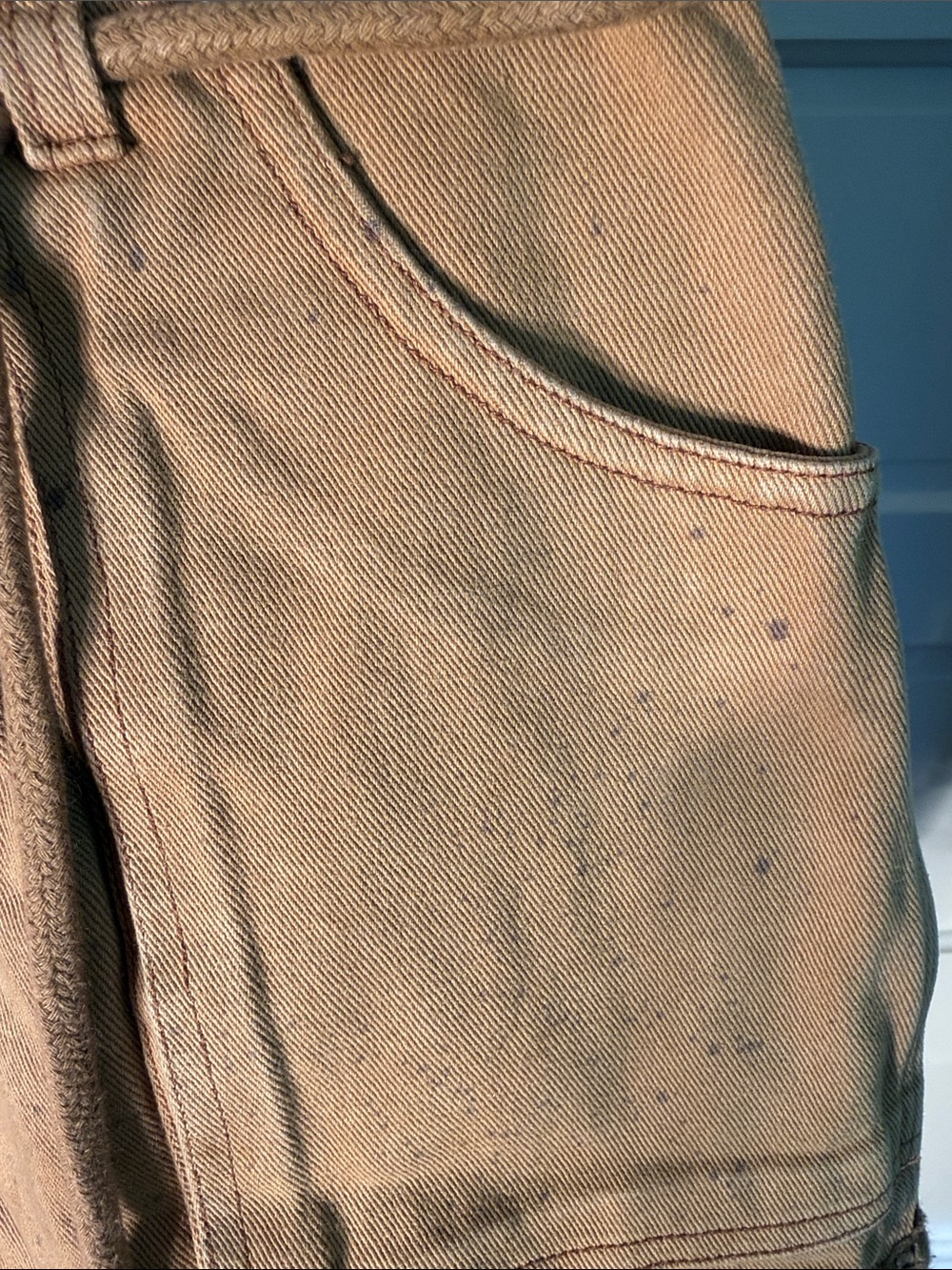We The Free Boho Crochet Hem Utility Shorts Tan Drawstring Festival 26 - Picture 11 of 16